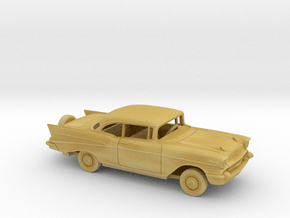 1/87 1957 Chevrolet BelAir Coupe w Spare Kit in Tan Fine Detail Plastic
