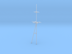 1/350 HMS Exeter Aft Mast in Tan Fine Detail Plastic