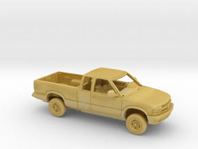 1/87 1998-03 Chevrolet S10 Ext.Cab Reg.Bed Kit in Tan Fine Detail Plastic