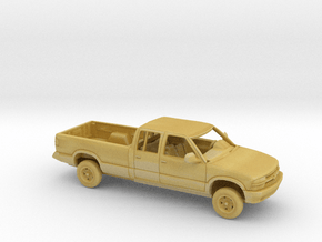 1/87 1998-03 Chevrolet S10 Crew Cab Long Bed Kit in Tan Fine Detail Plastic