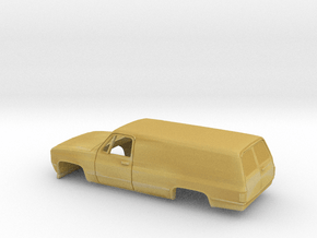 53.5mm Wheelbase 1986 Chevy Suburban Panel Shell in Tan Fine Detail Plastic