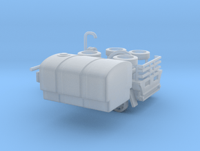 1/87th Construction 500 Gal MQ Water Trailer in Clear Ultra Fine Detail Plastic
