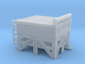 1/50th Hydraulic Fracturing Cooling Tower in Clear Ultra Fine Detail Plastic