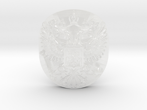 1/100 Russian Coat of Arms in Clear Ultra Fine Detail Plastic