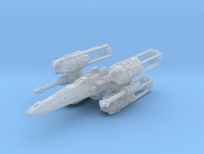 YX-Wing Ugly (1/270) in Clear Ultra Fine Detail Plastic