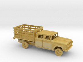 1/87 1959 Ford F-Series CrewCab Stakebed Kit in Tan Fine Detail Plastic