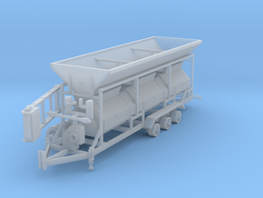 1/50th Agricultural Triple Roller Mill Trailer in Clear Ultra Fine Detail Plastic