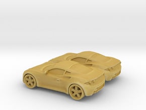 1/144 2X Artega GT in Tan Fine Detail Plastic