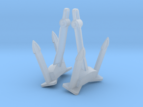  1/72 HMS Garland Anchors SET in Clear Ultra Fine Detail Plastic