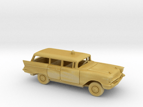 1/87 1957 Chevrolet OneFifty St.Wagon FireChief in Tan Fine Detail Plastic