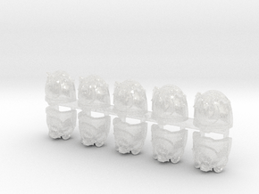 10x Ultra Corps - G:11 Eagle Pauldrons in Clear Ultra Fine Detail Plastic