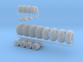 1/64 Blue VT Optional Tires (Part 2 of 2) in Clear Ultra Fine Detail Plastic