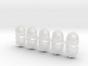 10x Shaggy Wolf - G:11a Right Shoulders in Clear Ultra Fine Detail Plastic
