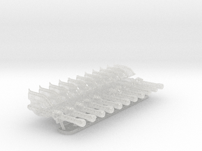 11x Ultra Legion : Rafnyr EnergyAxe in Clear Ultra Fine Detail Plastic