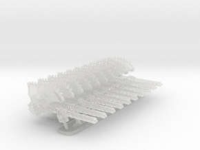 10x Hydra Legion : Right-handed RotoAxe - Lenaeran in Clear Ultra Fine Detail Plastic