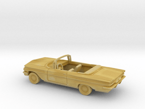 1/87 1960 Pontiac Catalina Open Convertible Kit in Tan Fine Detail Plastic