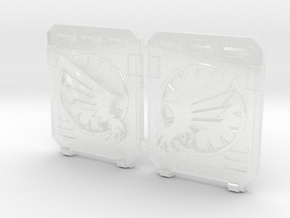 Winged Claw : Standard APC Side Doors in Clear Ultra Fine Detail Plastic