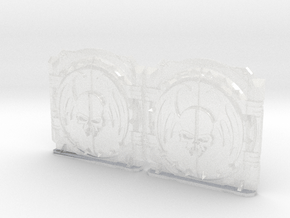 Nightmare Legion : Mark-1 APC Spiked Round Doors in Clear Ultra Fine Detail Plastic