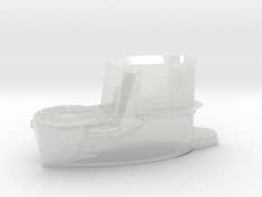 1/55 DKM Uboot VIIB Conning Tower in Clear Ultra Fine Detail Plastic