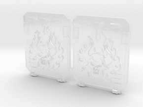Burning Demon : Standard APC Side Doors in Clear Ultra Fine Detail Plastic