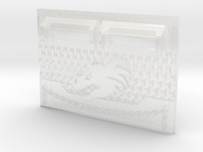 Dragon Head : Standard Voidscale APC Frontplate in Clear Ultra Fine Detail Plastic