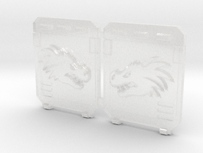 Dragon Head : Standard APC Side Doors in Clear Ultra Fine Detail Plastic