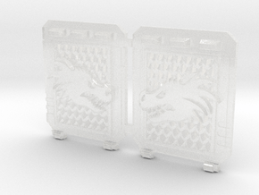 Dragon Head : Standard Voidscale APC Side Doors in Clear Ultra Fine Detail Plastic