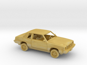 1/87 1980-84 Dodge Aries Coupe Kit in Tan Fine Detail Plastic