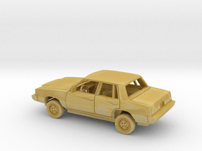 1/160 1981-84 Dodge Aries Sedan Kit in Tan Fine Detail Plastic