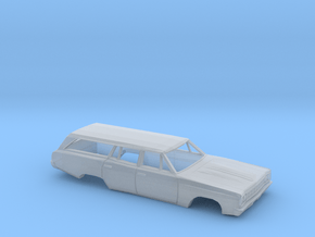 38.1mm Wbase 1968-70 Plymouth Satelite Wagon Shell in Clear Ultra Fine Detail Plastic