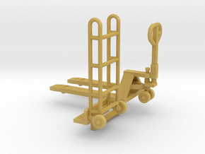 1/50th Pallet Jack and Hand Cart in Tan Fine Detail Plastic