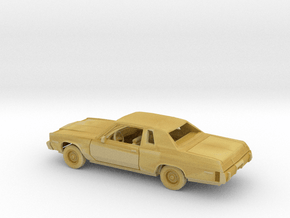 1/87 1975-77 Plymouth Gran Fury Brougham Coupe Kit in Tan Fine Detail Plastic