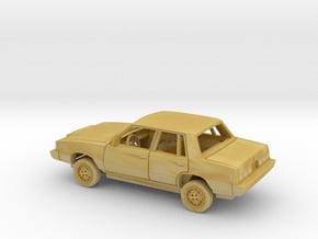1/160 1981-84 Plymouth Reliant Sedan Kit in Tan Fine Detail Plastic