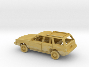 1/160 1981-84 Plymouth Reliant Wagon w R.Rack Kit in Tan Fine Detail Plastic