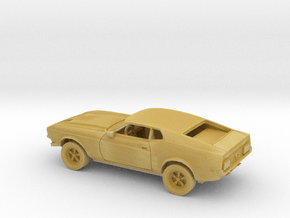 1/87 1971-73 Ford Mustang Mach I Kit in Tan Fine Detail Plastic