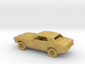 1/87 1971-73 Ford Mustang Closed Convertible  Kit in Tan Fine Detail Plastic