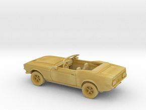 1/87 1971-73 Ford Mustang Open Convertible  Kit in Tan Fine Detail Plastic