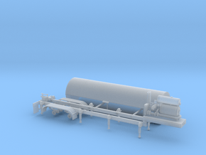 1/87th Asphalt Tanker for Asphalt plant in Clear Ultra Fine Detail Plastic