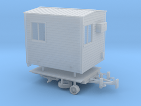1/64th Portable Office Trailer in Clear Ultra Fine Detail Plastic