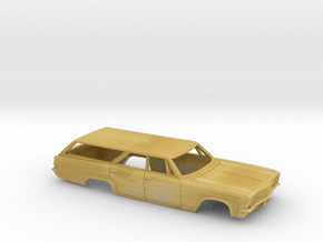 33.1mm  Wbase 1966 Chevrolet Impala Wagon Shell in Tan Fine Detail Plastic