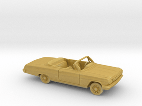 1/87 1962 Chevrolet Impala Open Convertible Kit in Tan Fine Detail Plastic