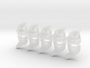 10x Talon Wing - G:3f Shoulder Pads in Clear Ultra Fine Detail Plastic
