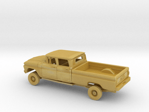 1/160 1962 GMC C20 Fleetside Crewcab SW Kit in Tan Fine Detail Plastic