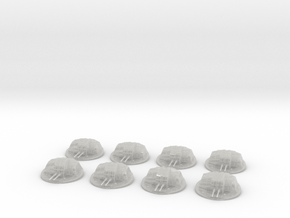 1/144 IJN 12.7 cm/40 (5") twin mounts encl.  SET in Clear Ultra Fine Detail Plastic