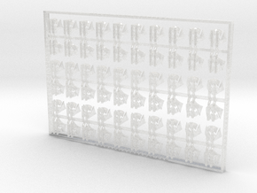60x Cannibaals - Shoulder Insignia pack in Clear Ultra Fine Detail Plastic