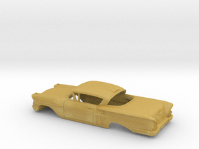 38.1mm WB 1958 Chevrolet Impala Coupe Shell in Tan Fine Detail Plastic
