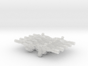 10x Mega RipCannon (No Arms) in Clear Ultra Fine Detail Plastic