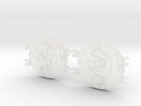 Eye of Chaos : Legion Deimos Round Doors in Clear Ultra Fine Detail Plastic