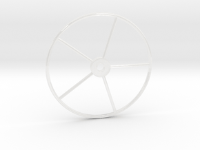1/35 Sailboat Wheel in Clear Ultra Fine Detail Plastic