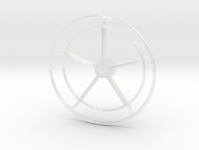 1/35 Yacht Steering Wheel in Clear Ultra Fine Detail Plastic